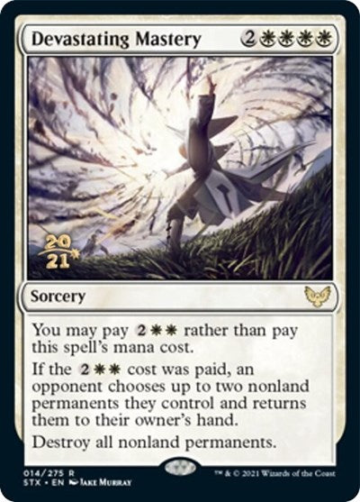 Devastating Mastery [Strixhaven: School of Mages Prerelease Promos] | Good Games Cannington