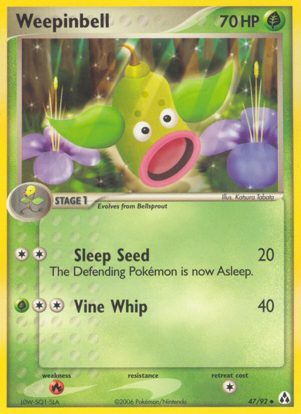 Weepinbell (47/92) [EX: Legend Maker] | Good Games Cannington