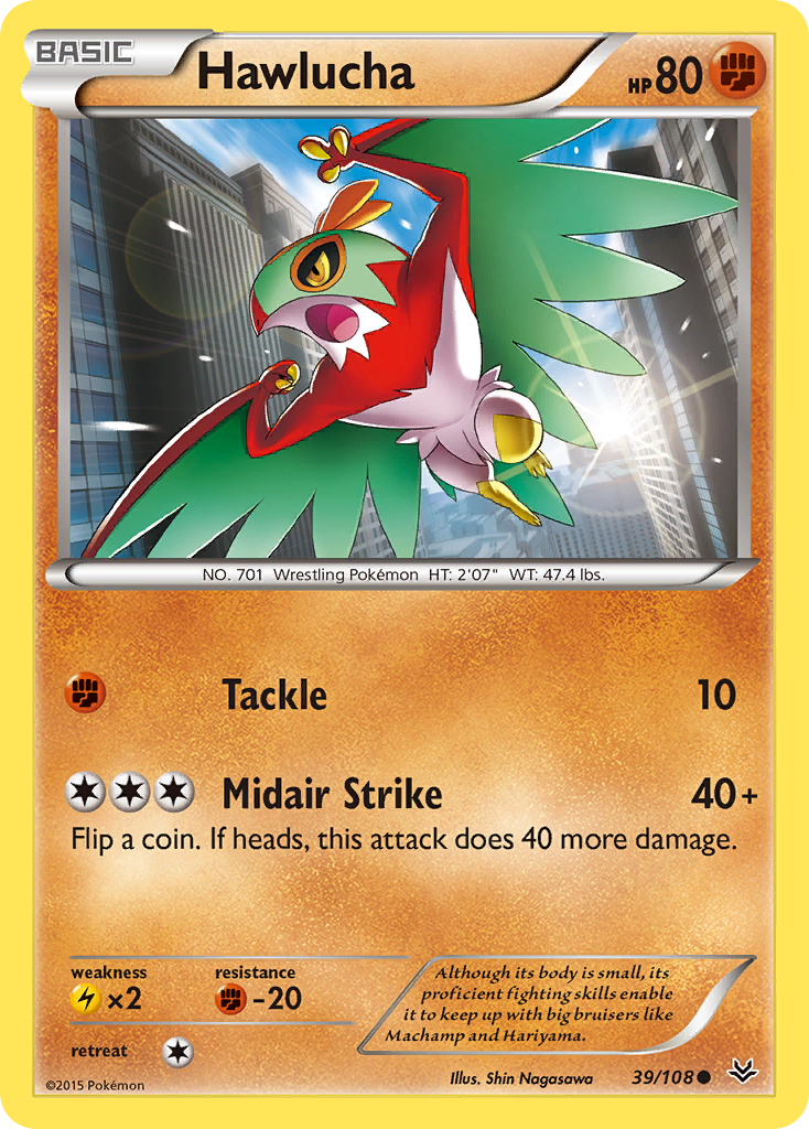 Hawlucha (39/108) [XY: Roaring Skies] | Good Games Cannington