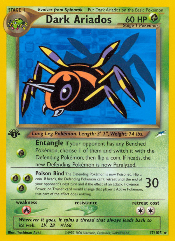 Dark Ariados (17/105) [Neo Destiny 1st Edition] | Good Games Cannington