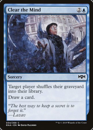 Clear the Mind [Ravnica Allegiance] | Good Games Cannington