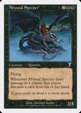 Abyssal Specter [Seventh Edition] | Good Games Cannington