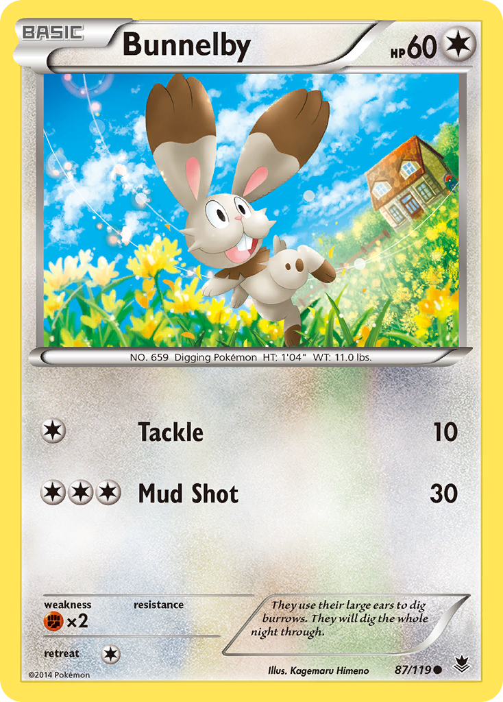 Bunnelby (87/119) [XY: Phantom Forces] | Good Games Cannington