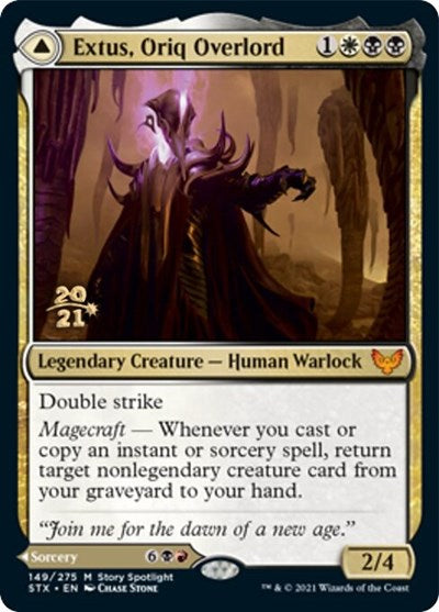 Extus, Oriq Overlord // Awaken the Blood Avatar [Strixhaven: School of Mages Prerelease Promos] | Good Games Cannington