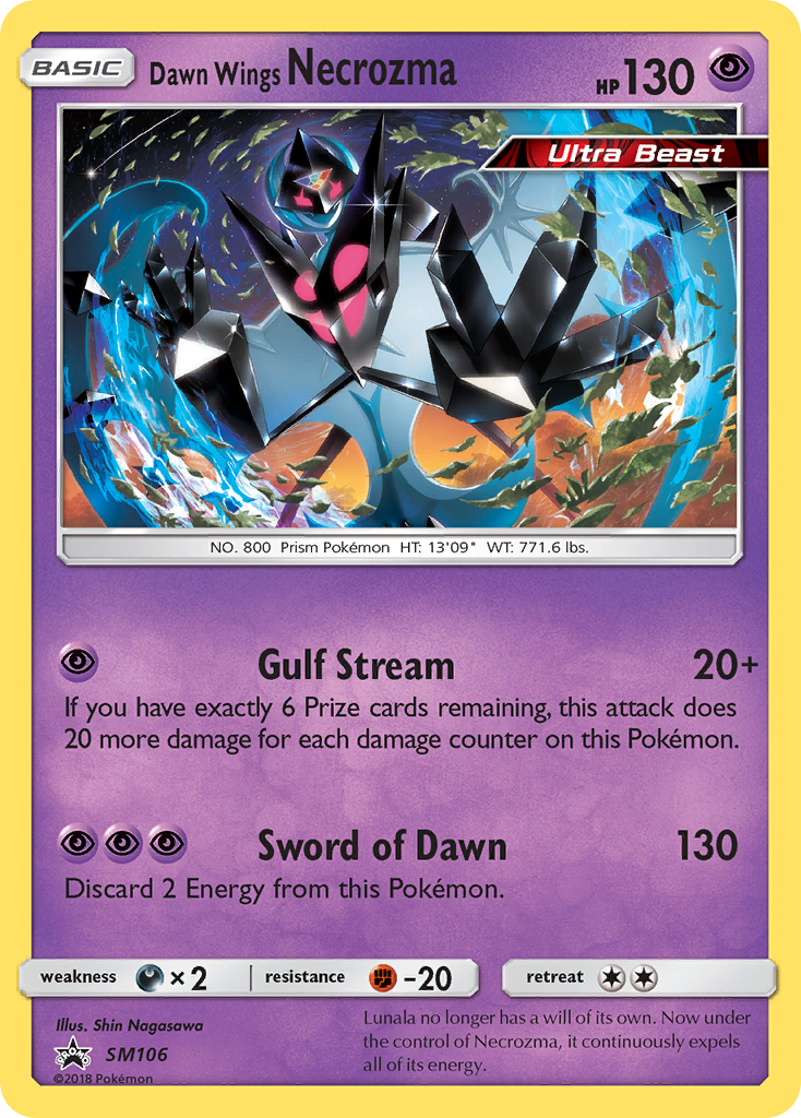 Dawn Wings Necrozma (SM106) [Sun & Moon: Black Star Promos] | Good Games Cannington