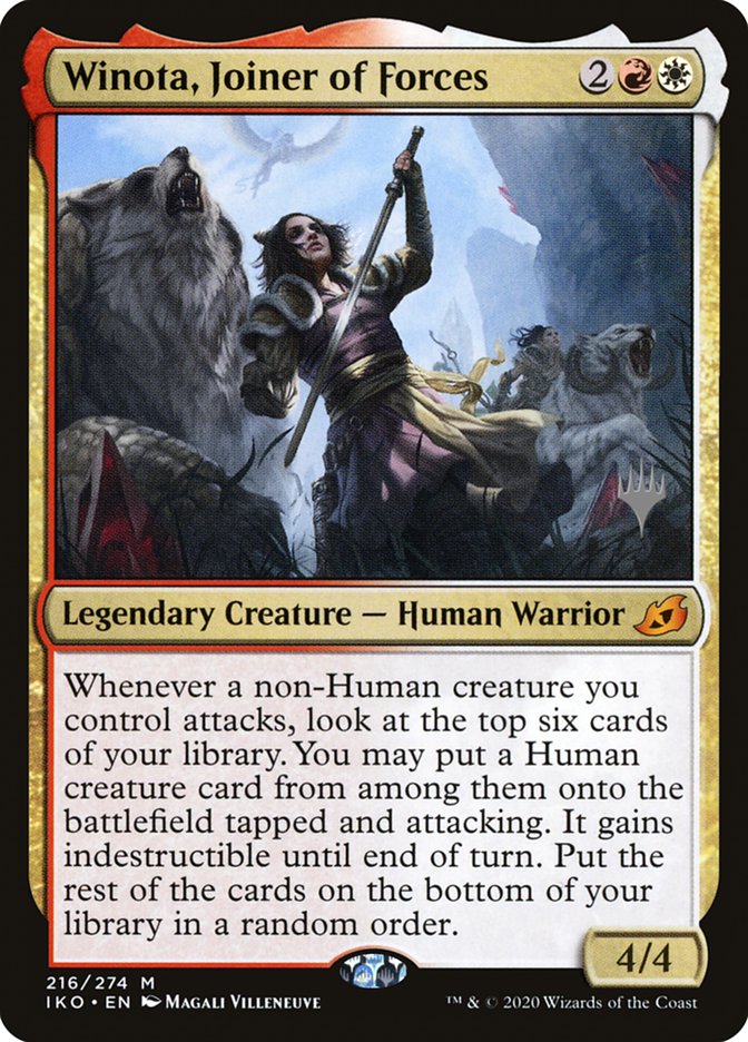 Winota, Joiner of Forces (Promo Pack) [Ikoria: Lair of Behemoths Promos] | Good Games Cannington