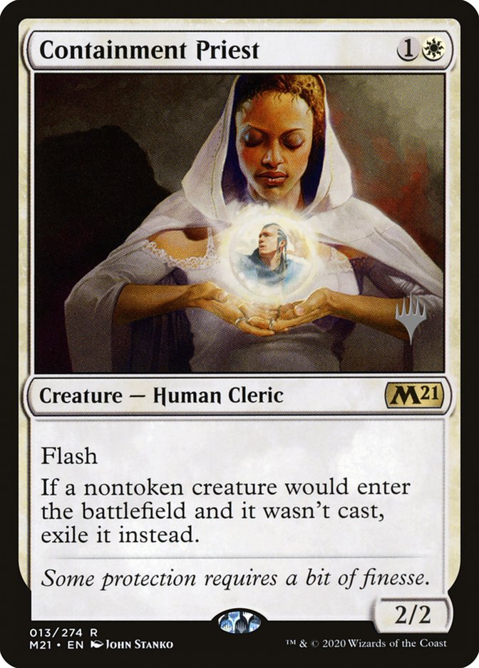 Containment Priest (Promo Pack) [Core Set 2021 Promos] | Good Games Cannington