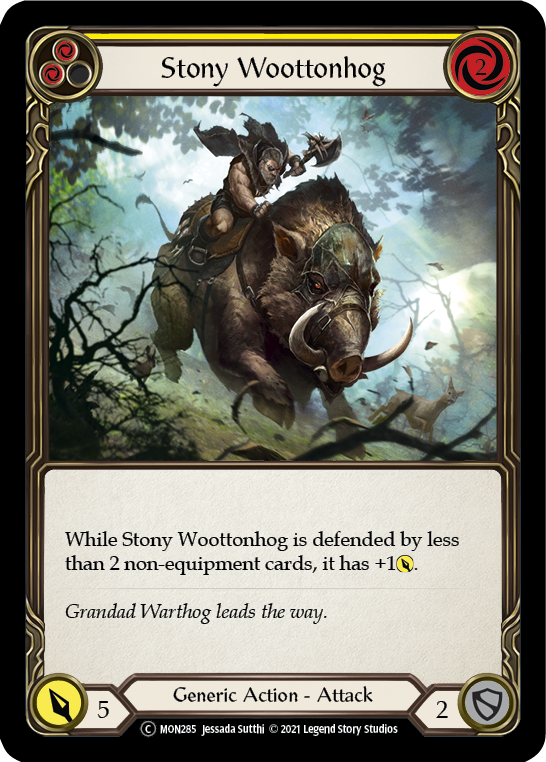 Stony Woottonhog (Yellow) [U-MON285] Unlimited Normal | Good Games Cannington