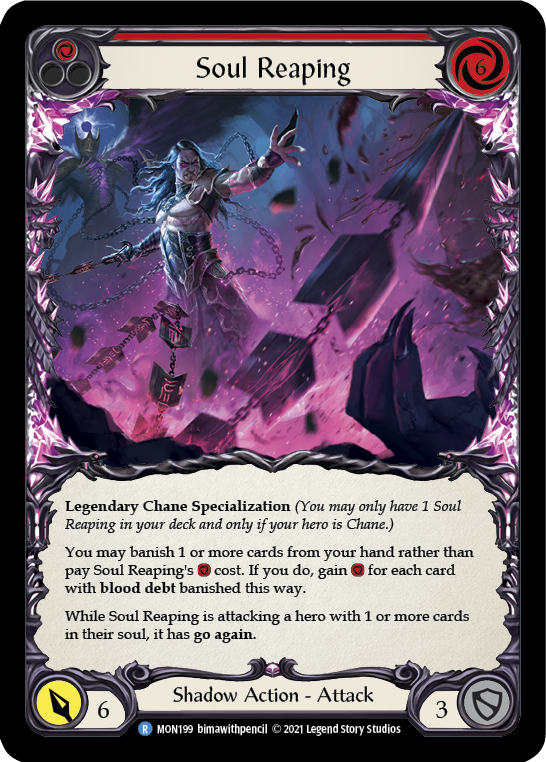 Soul Reaping [MON199-RF] 1st Edition Rainbow Foil | Good Games Cannington