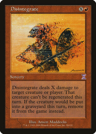 Disintegrate [Time Spiral Timeshifted] | Good Games Cannington