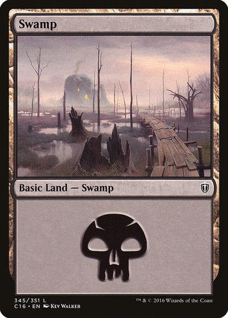Swamp (345) [Commander 2016] | Good Games Cannington