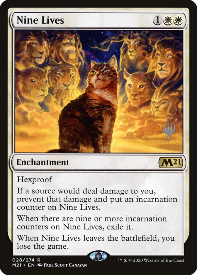 Nine Lives (Promo Pack) [Core Set 2021 Promos] | Good Games Cannington