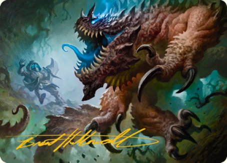 Basilisk Art Card (Gold-Stamped Signature) [Dungeons & Dragons: Adventures in the Forgotten Realms Art Series] | Good Games Cannington