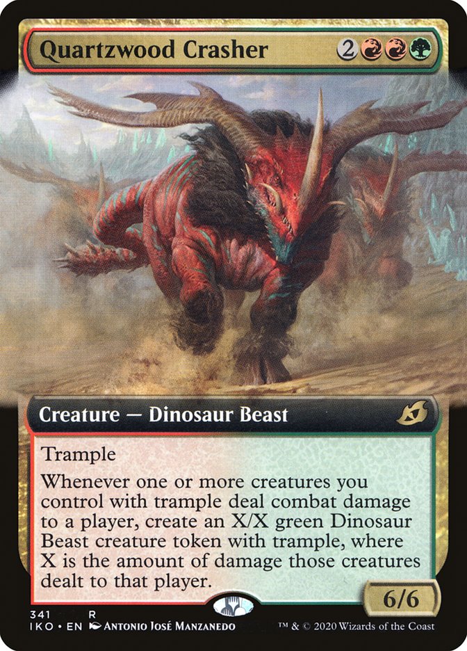 Quartzwood Crasher (Extended Art) [Ikoria: Lair of Behemoths] | Good Games Cannington