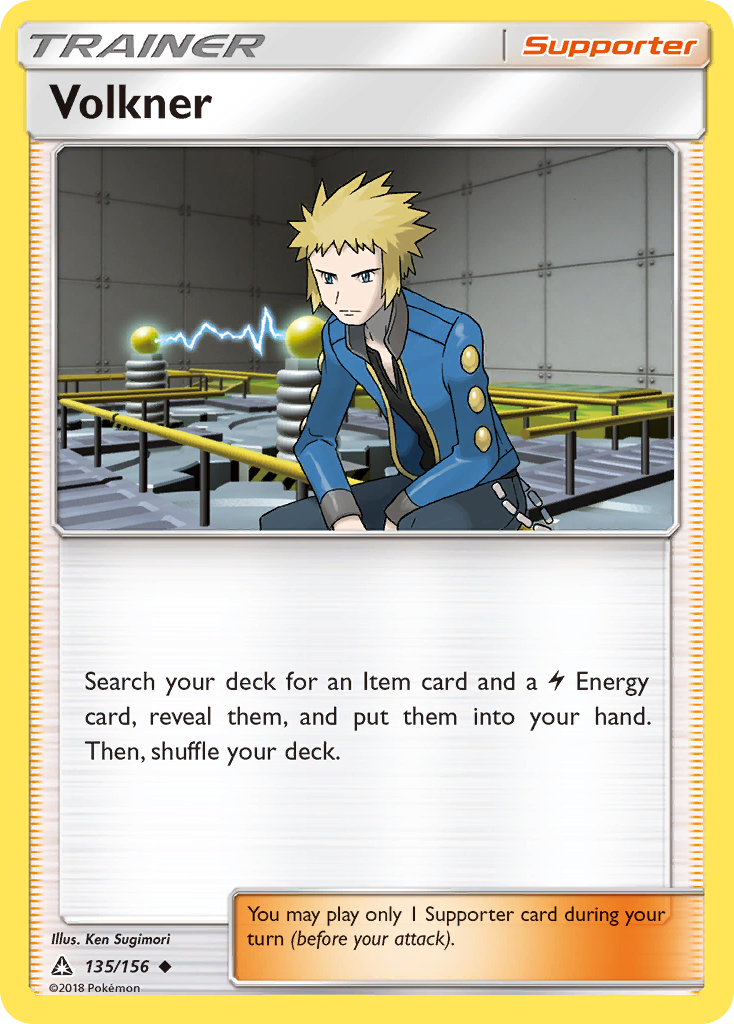 Volkner (135/156) [Sun & Moon: Ultra Prism] | Good Games Cannington