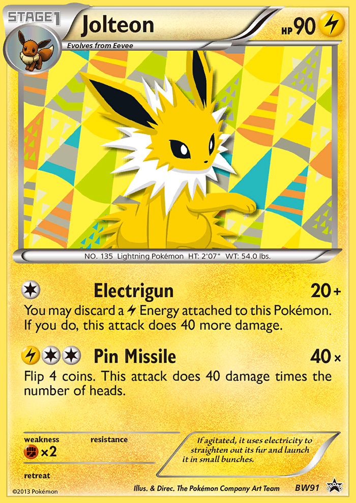 Jolteon (BW91) [Black & White: Black Star Promos] | Good Games Cannington