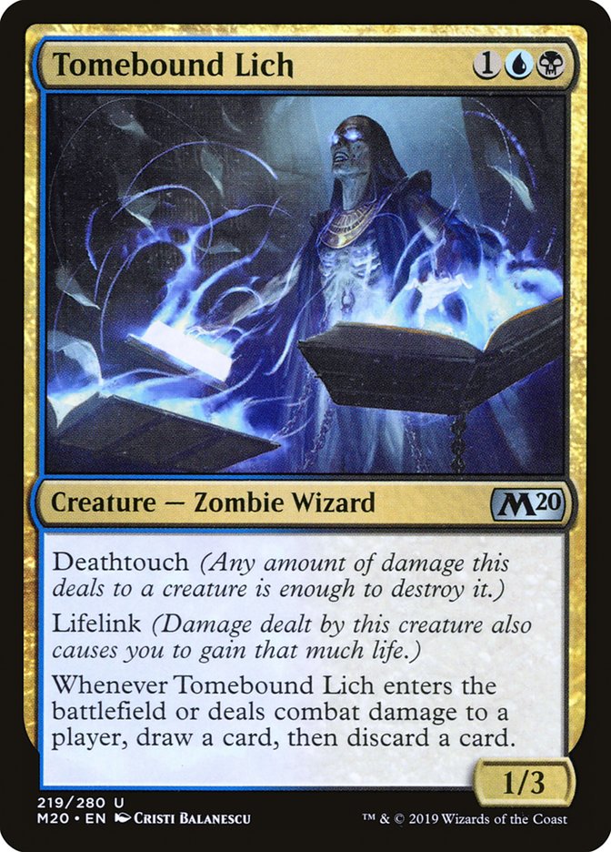Tomebound Lich [Core Set 2020] | Good Games Cannington