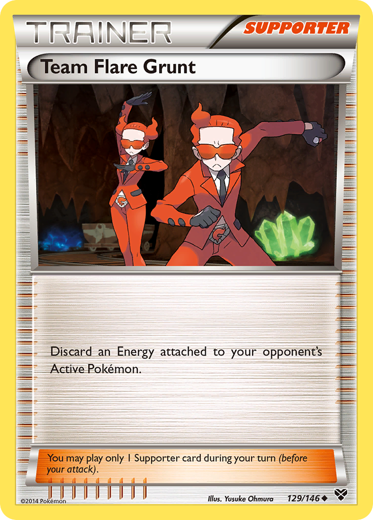 Team Flare Grunt (129/146) [XY: Base Set] | Good Games Cannington