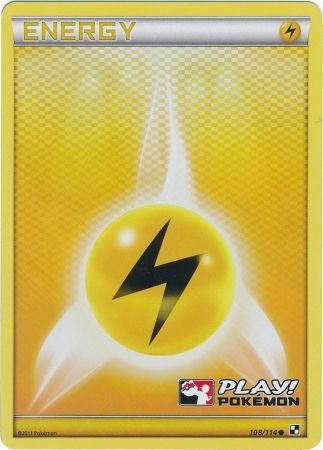 Lightning Energy (108/114) (Play Pokemon Promo) [Black & White: Base Set] | Good Games Cannington