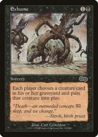 Exhume [Urza's Saga] | Good Games Cannington