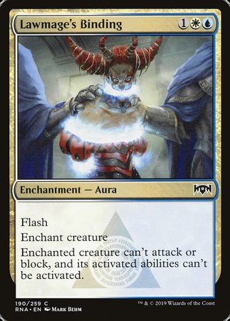 Lawmage's Binding [Ravnica Allegiance] | Good Games Cannington