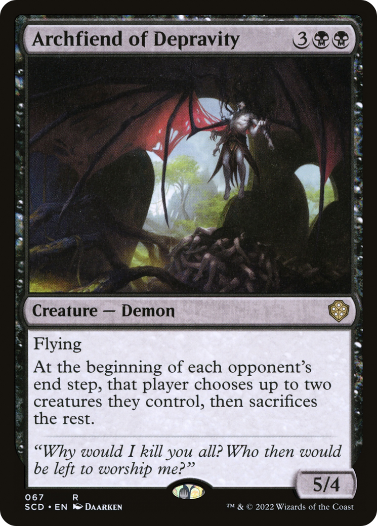 Archfiend of Depravity [Starter Commander Decks] | Good Games Cannington