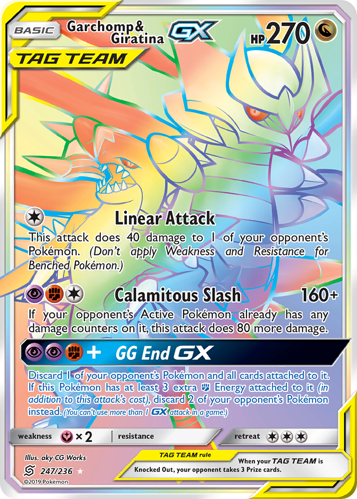 Garchomp & Giratina GX (247/236) [Sun & Moon: Unified Minds] | Good Games Cannington