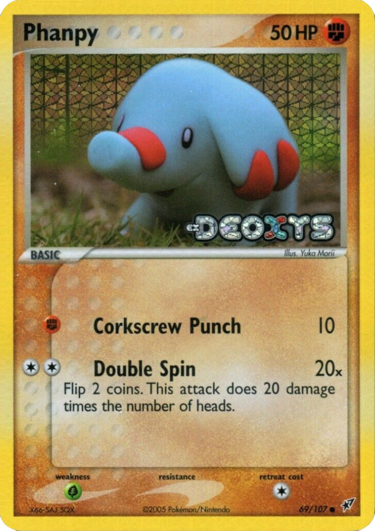 Phanpy (69/107) (Stamped) [EX: Deoxys] | Good Games Cannington