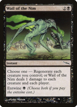 Wail of the Nim [Mirrodin] | Good Games Cannington