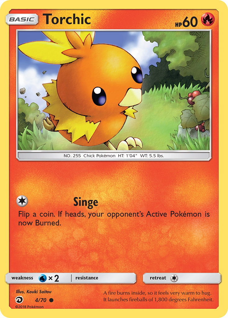 Torchic (4/70) [Sun & Moon: Dragon Majesty] | Good Games Cannington