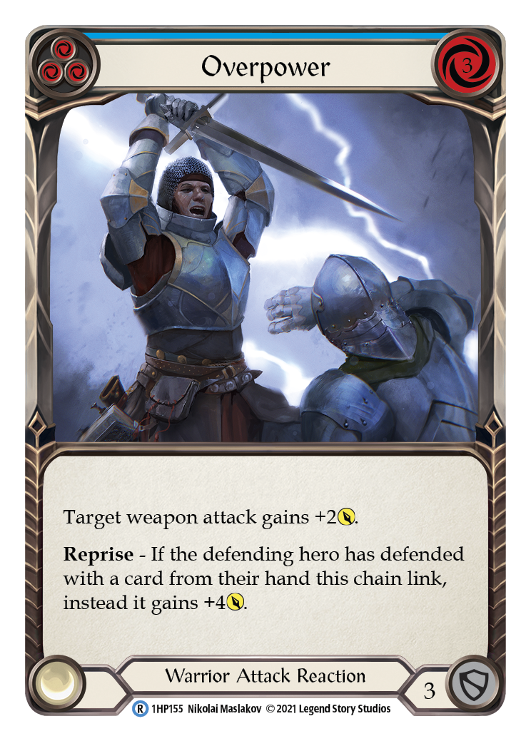 Overpower (Blue) [1HP155] | Good Games Cannington