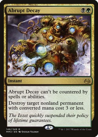 Abrupt Decay [Modern Masters 2017] | Good Games Cannington