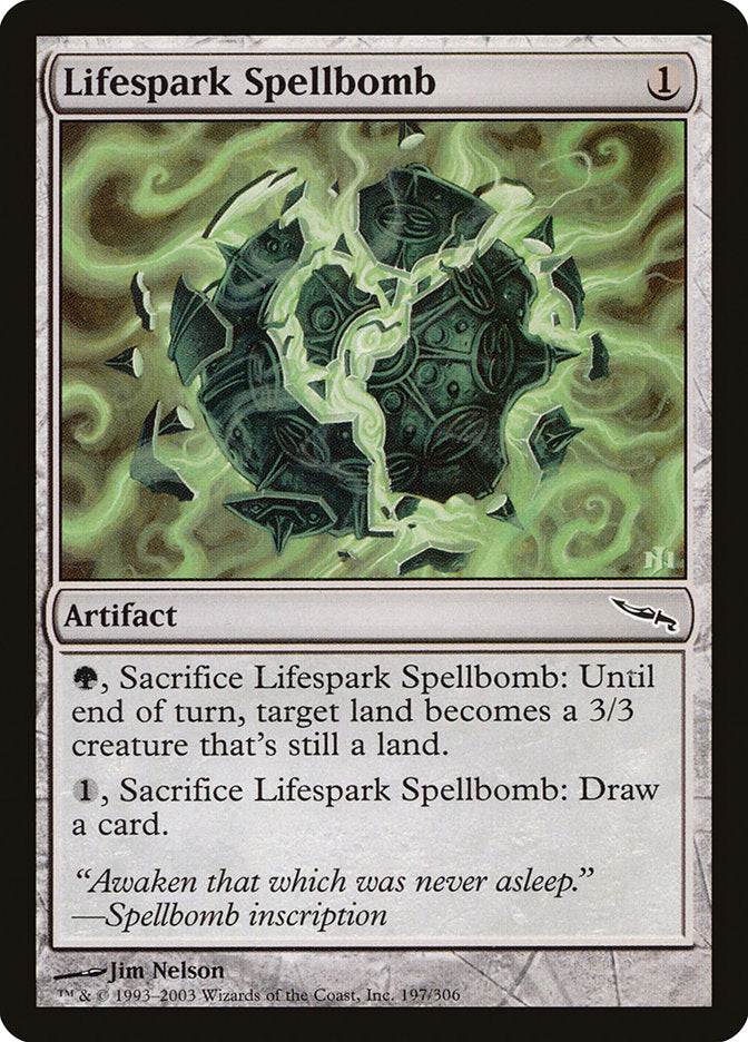Lifespark Spellbomb [Mirrodin] | Good Games Cannington