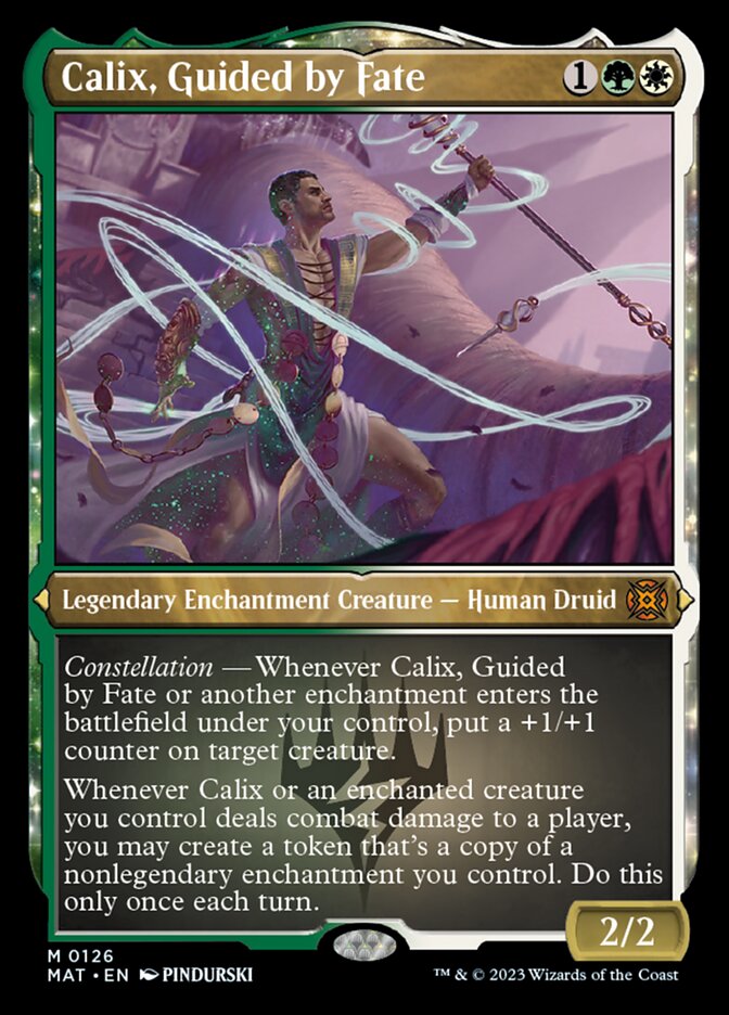 Calix, Guided by Fate (Foil Etched) [March of the Machine: The Aftermath] | Good Games Cannington