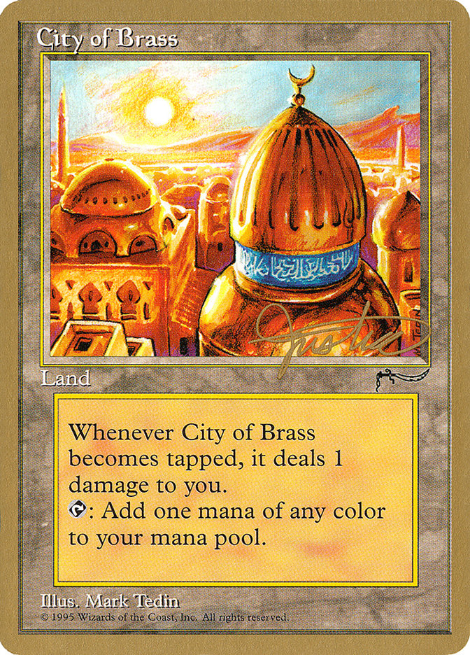 City of Brass (Mark Justice) [Pro Tour Collector Set] | Good Games Cannington