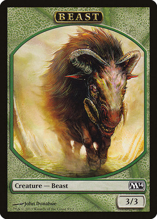 Beast Token [Magic 2014 Tokens] | Good Games Cannington