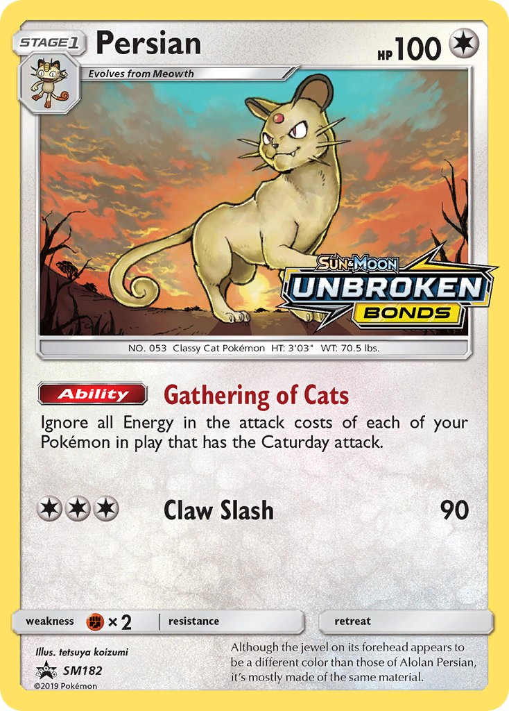Persian (SM182) [Sun & Moon: Black Star Promos] | Good Games Cannington