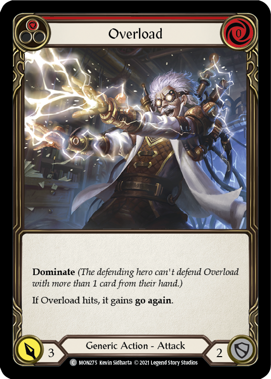 Overload (Red) [MON275] 1st Edition Normal | Good Games Cannington