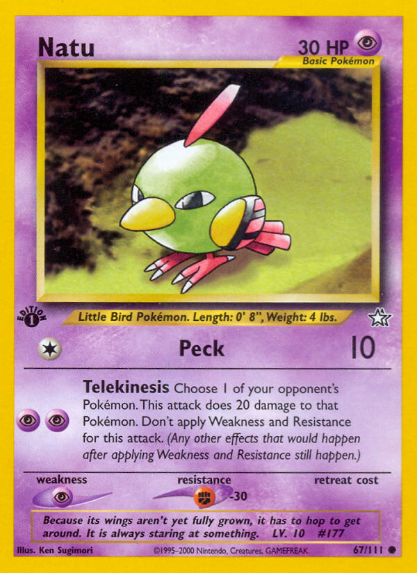 Natu (67/111) [Neo Genesis 1st Edition] | Good Games Cannington