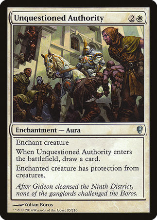 Unquestioned Authority [Conspiracy] | Good Games Cannington