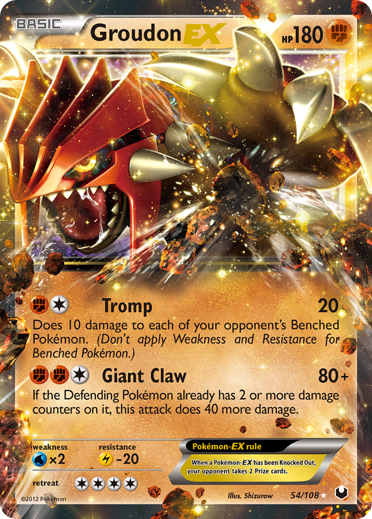 Groudon EX (54/108) [Black & White: Dark Explorers] | Good Games Cannington