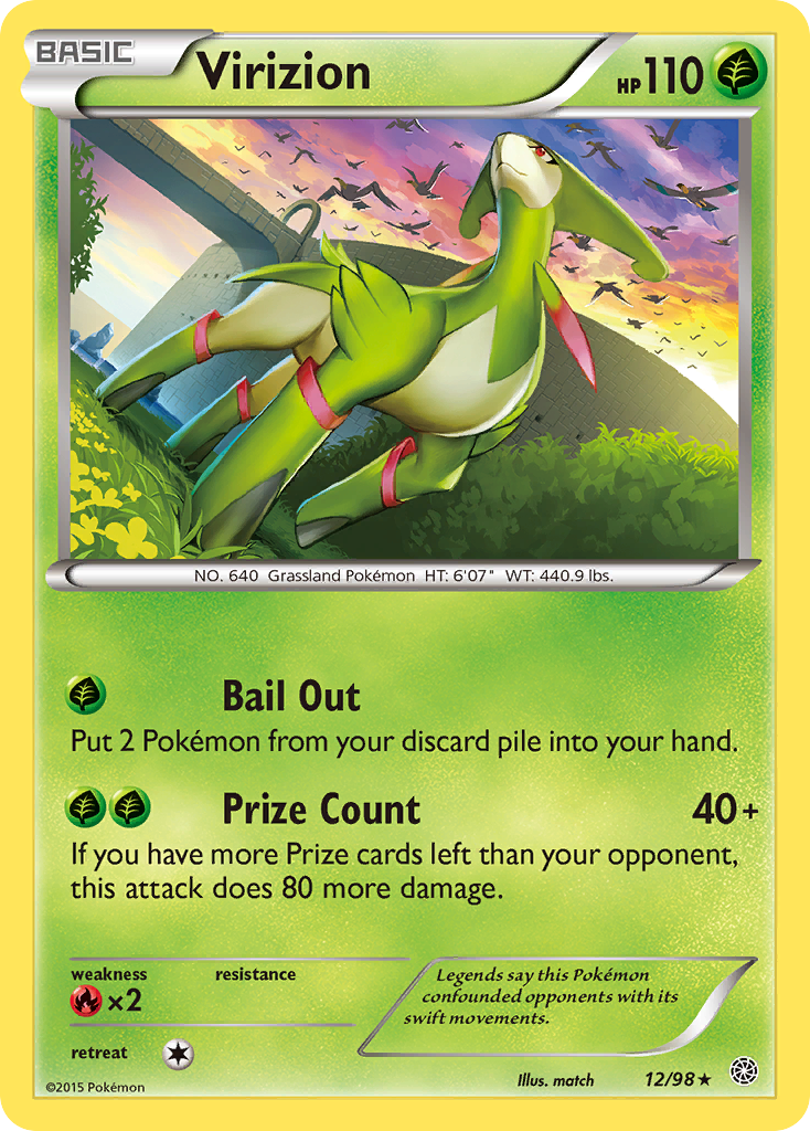 Virizion (12/98) [XY: Ancient Origins] | Good Games Cannington