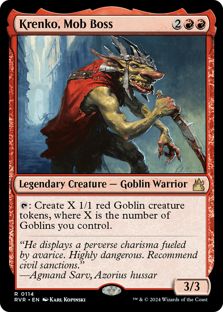 Krenko, Mob Boss [Ravnica Remastered] | Good Games Cannington