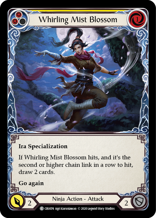Whirling Mist Blossom [CRU074] 1st Edition Rainbow Foil | Good Games Cannington