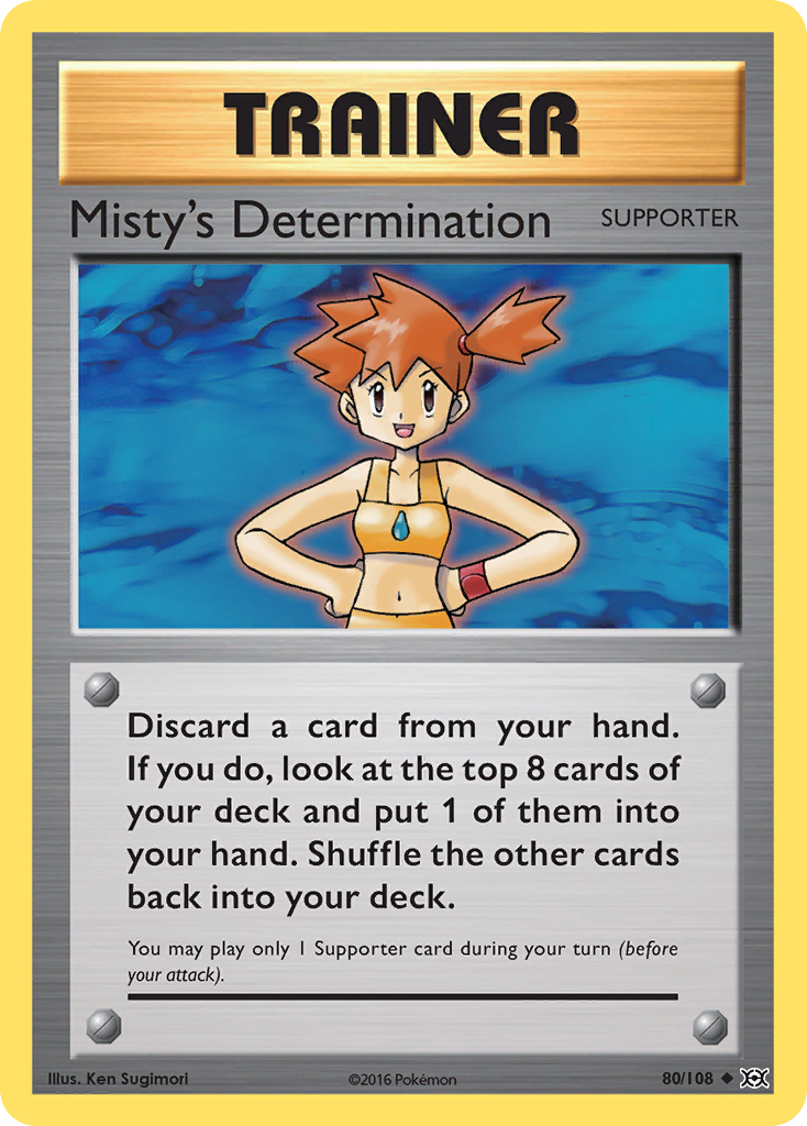 Misty's Determination (80/108) [XY: Evolutions] | Good Games Cannington