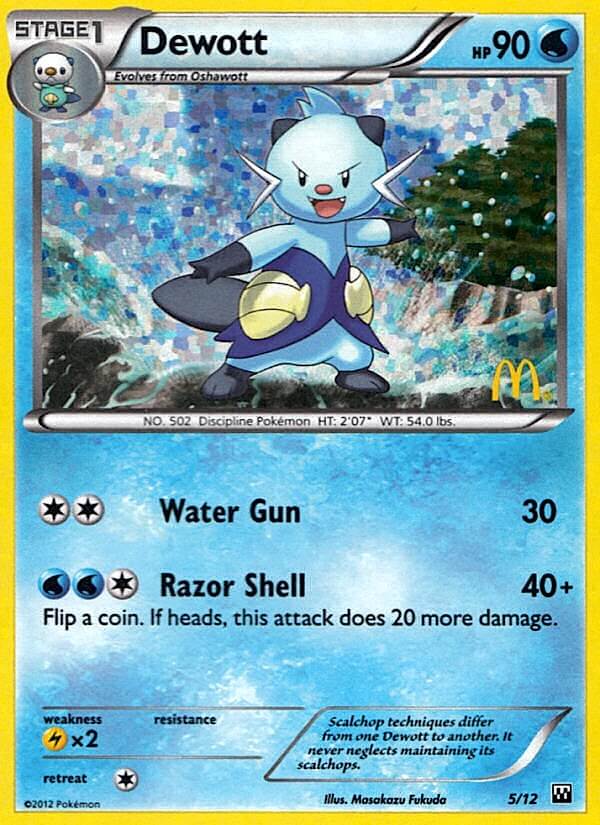 Dewott (5/12) [McDonald's Promos: 2012 Collection] | Good Games Cannington