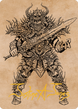 Sarevok, Deathbringer Art Card (Gold-Stamped Signature) [Commander Legends: Battle for Baldur's Gate Art Series] | Good Games Cannington