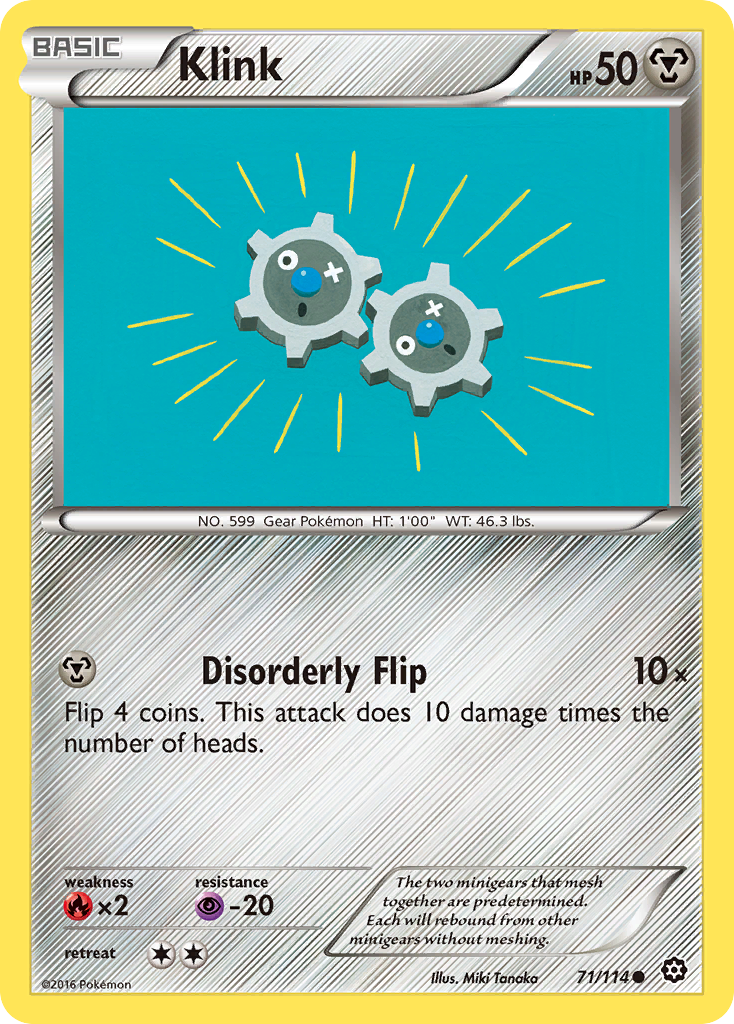 Klink (71/114) [XY: Steam Siege] | Good Games Cannington