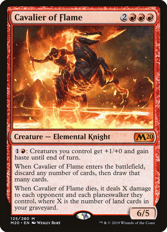Cavalier of Flame [Core Set 2020] | Good Games Cannington