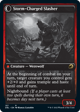 Reckless Stormseeker // Storm-Charged Slasher [Innistrad: Double Feature] | Good Games Cannington